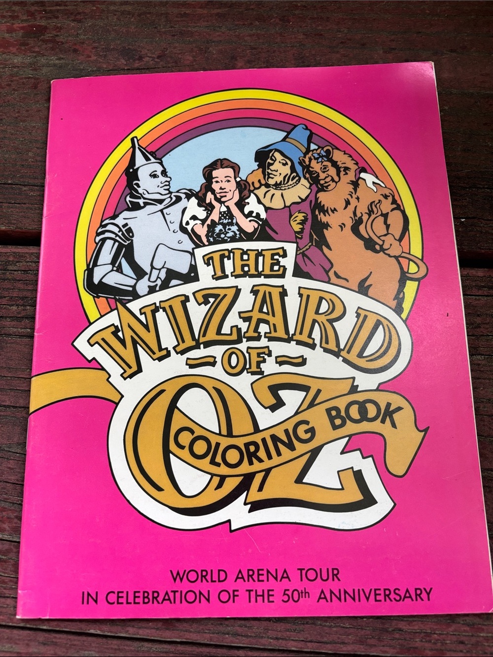 The Wizard of Oz Coloring Book - Rare Vintage 50th anniversary edition